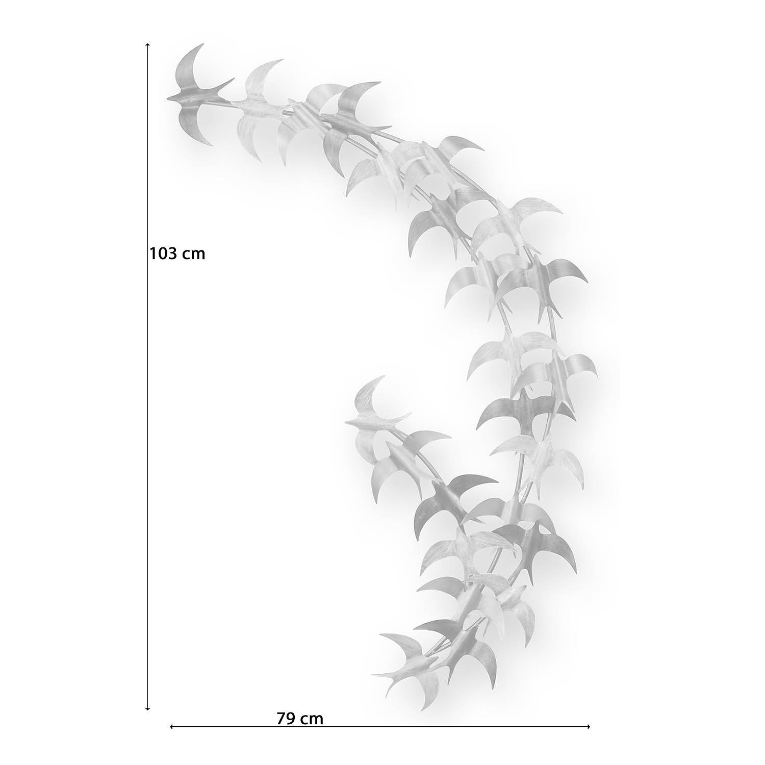 Birtley Wandobjekt Eisen Silber Schwarz Gold 3