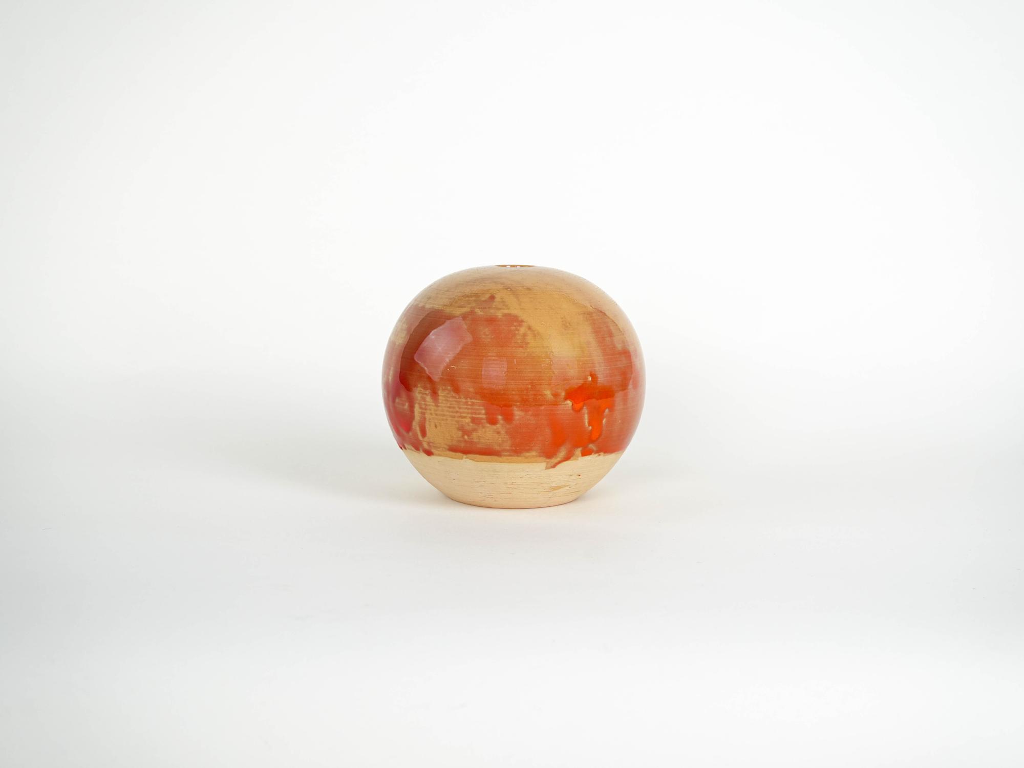 Spherical ceramic vase 1960s 1