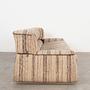 Saporiti Divano a 3 posti Tessuto Beige Legno anni '60 5