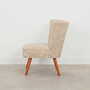 2x Vintage Armchairs Beech wood Textile Beige 1970s 9