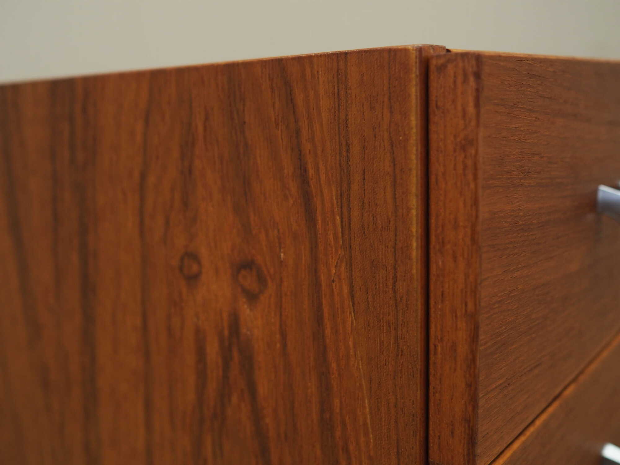 Vintage Kommode Teakholz Braun 1970er Jahre 7