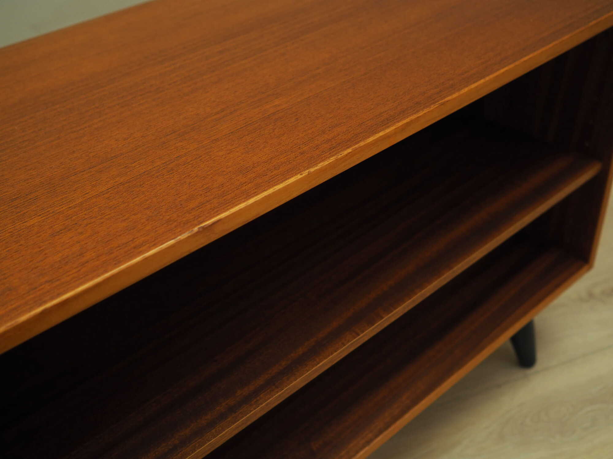 Vintage Bücherregal Teakholz Braun 1970er Jahre 7
