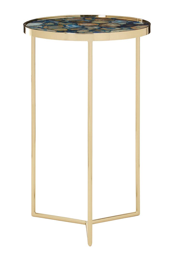 Vita Side Table Steel Agate Blue 0