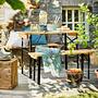 GOOD COMPANY Beer bench set 3-pcs. Iron Pine wood Natural Black 1