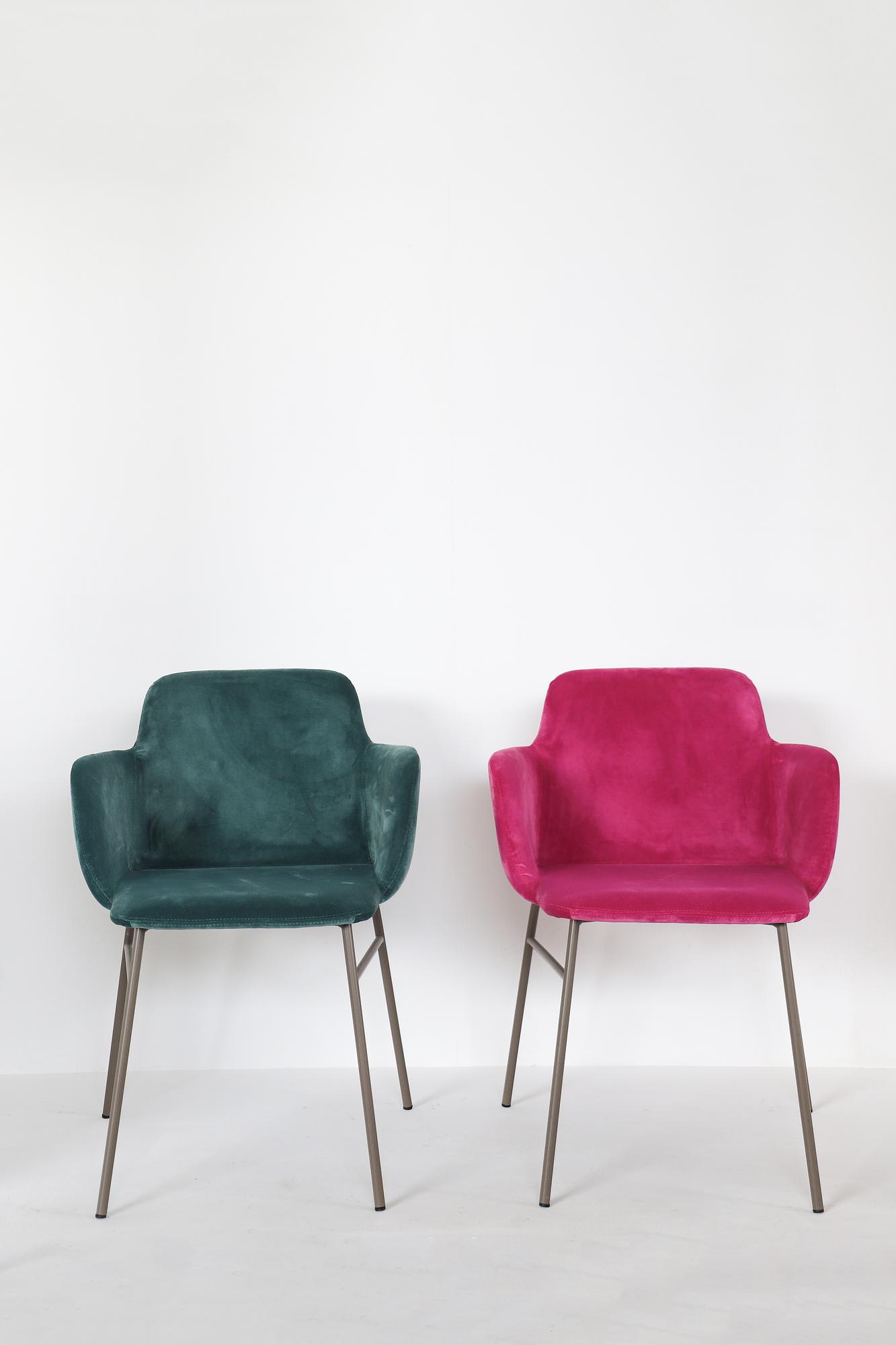 6x Bardot Armchair Velvet Multicolor 1