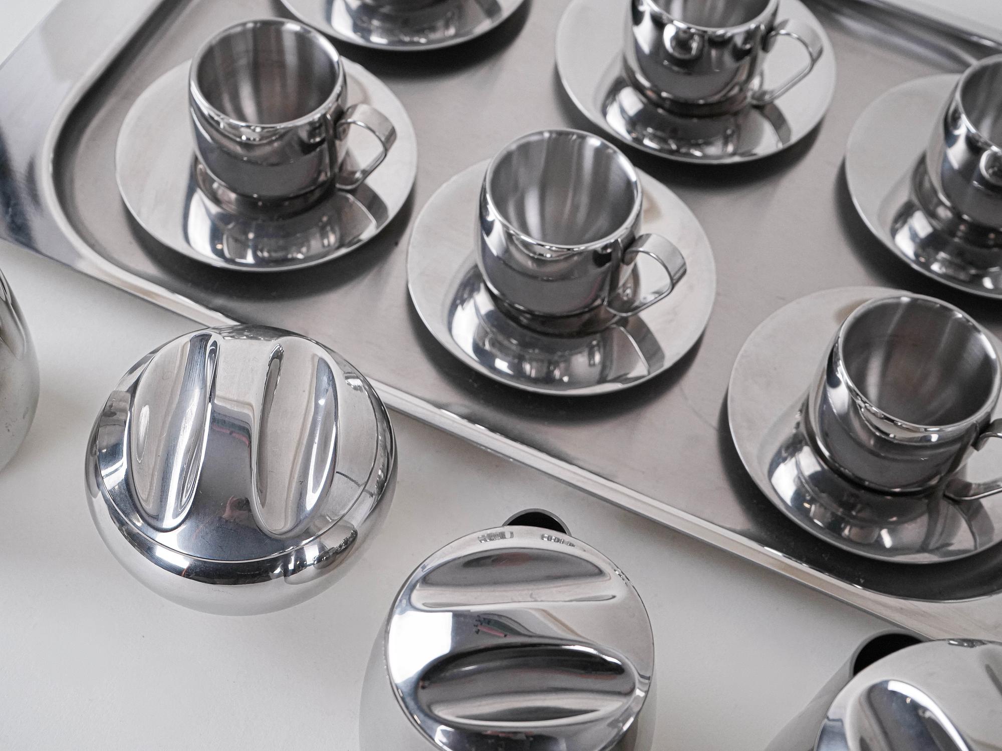 Kaffee- und Tee-Service Silber 5