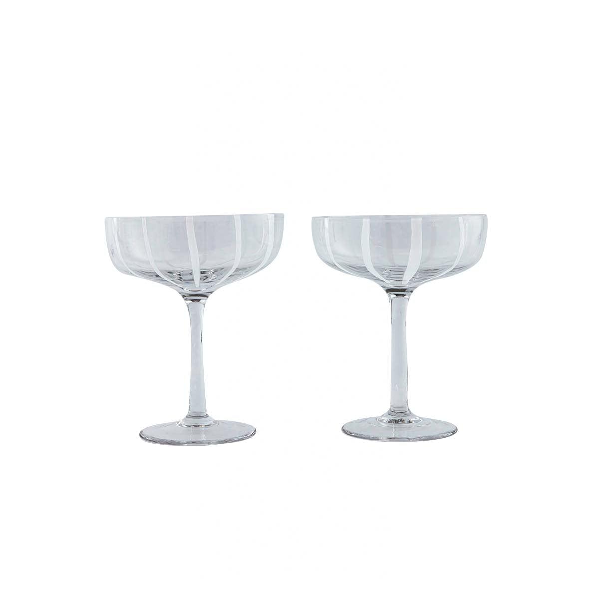 2x Mizu Coup Glas Transparent 0