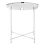 Allure Silberner Spiegelglas Runder Beistelltisch
 2