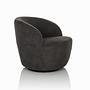 BRAMWICH Lounge-Sessel Drehbar Stoff Grau 7