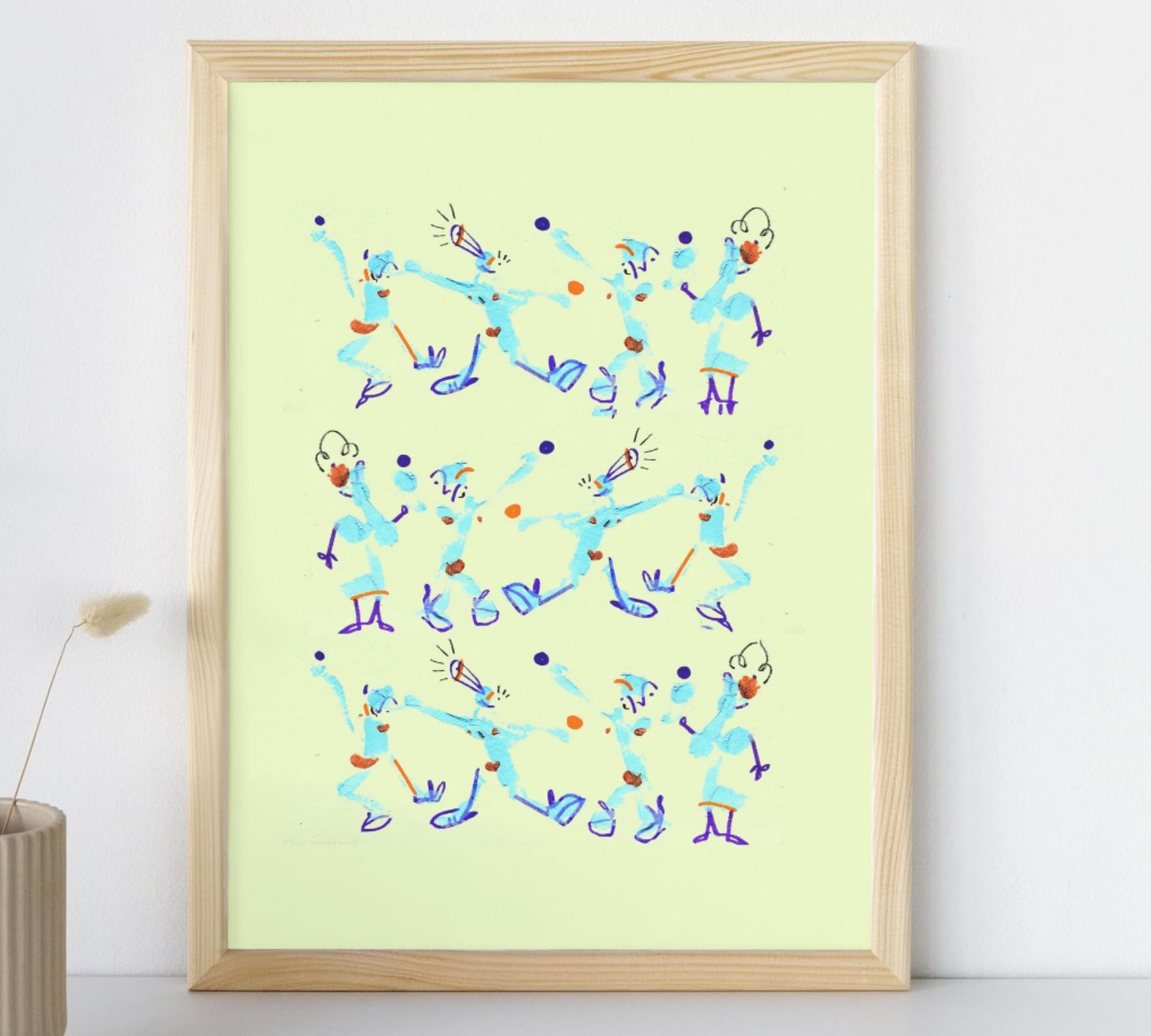 Multitude Art Print Multicolored 1