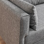 Sofa 3-Sitzer Textil Grau 6