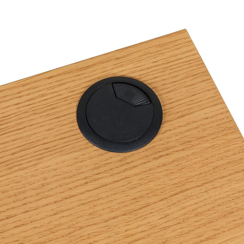 BERGA Scrivania con 2 cassetti Rovere Bianco 2