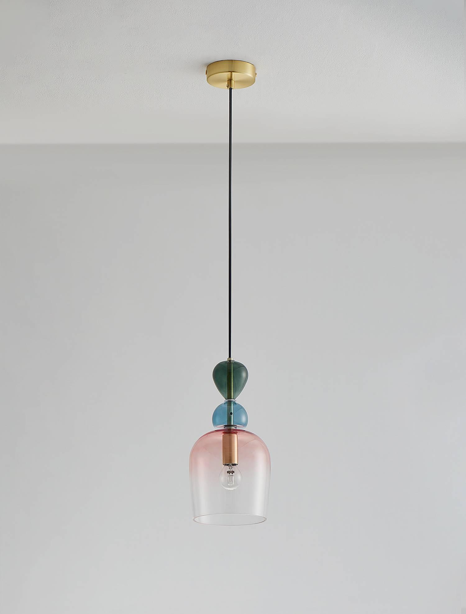 Murano Typ B Pendelleuchte Aluminium 1-flammig 3