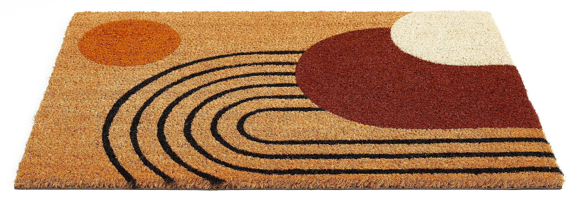 Coconut Geo Doormat Coconut Multicolored 4
