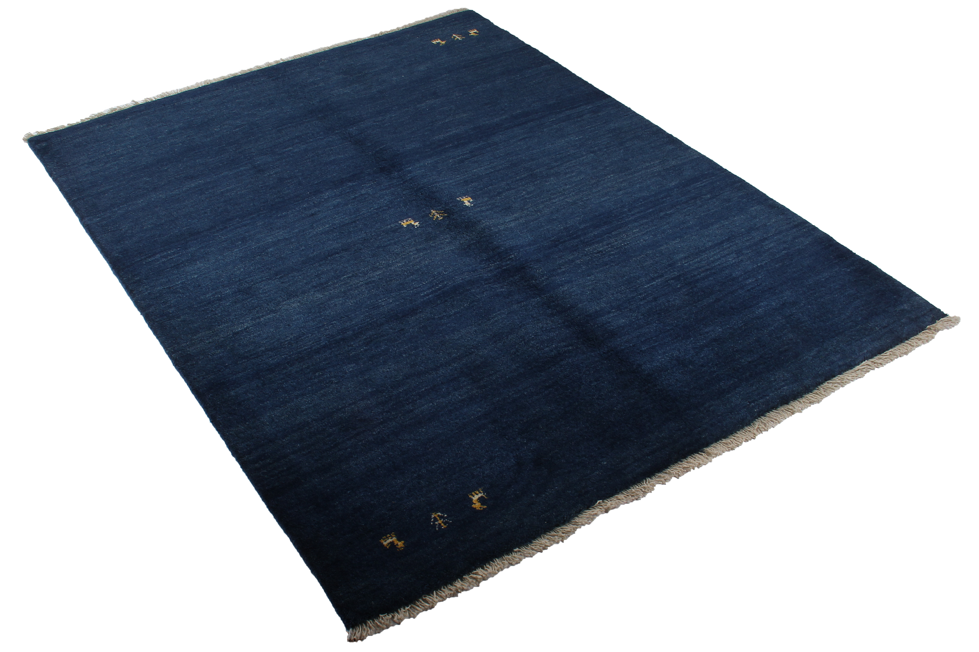 Gabbeh Teppich Wolle Blau 5