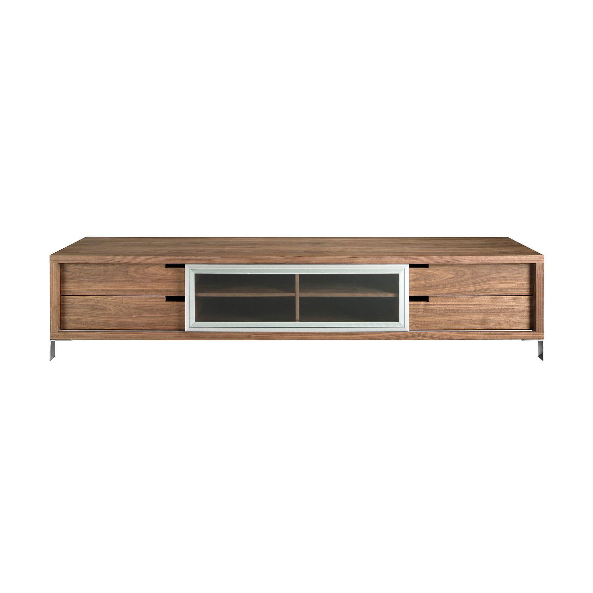 3044 Lowboard Wood veneer Chrome-plated steel 5