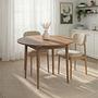 Viona Table Extendable Brown Ø 100cm 3