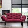 Nitta Sofa Bed 2-seater Maroon 1