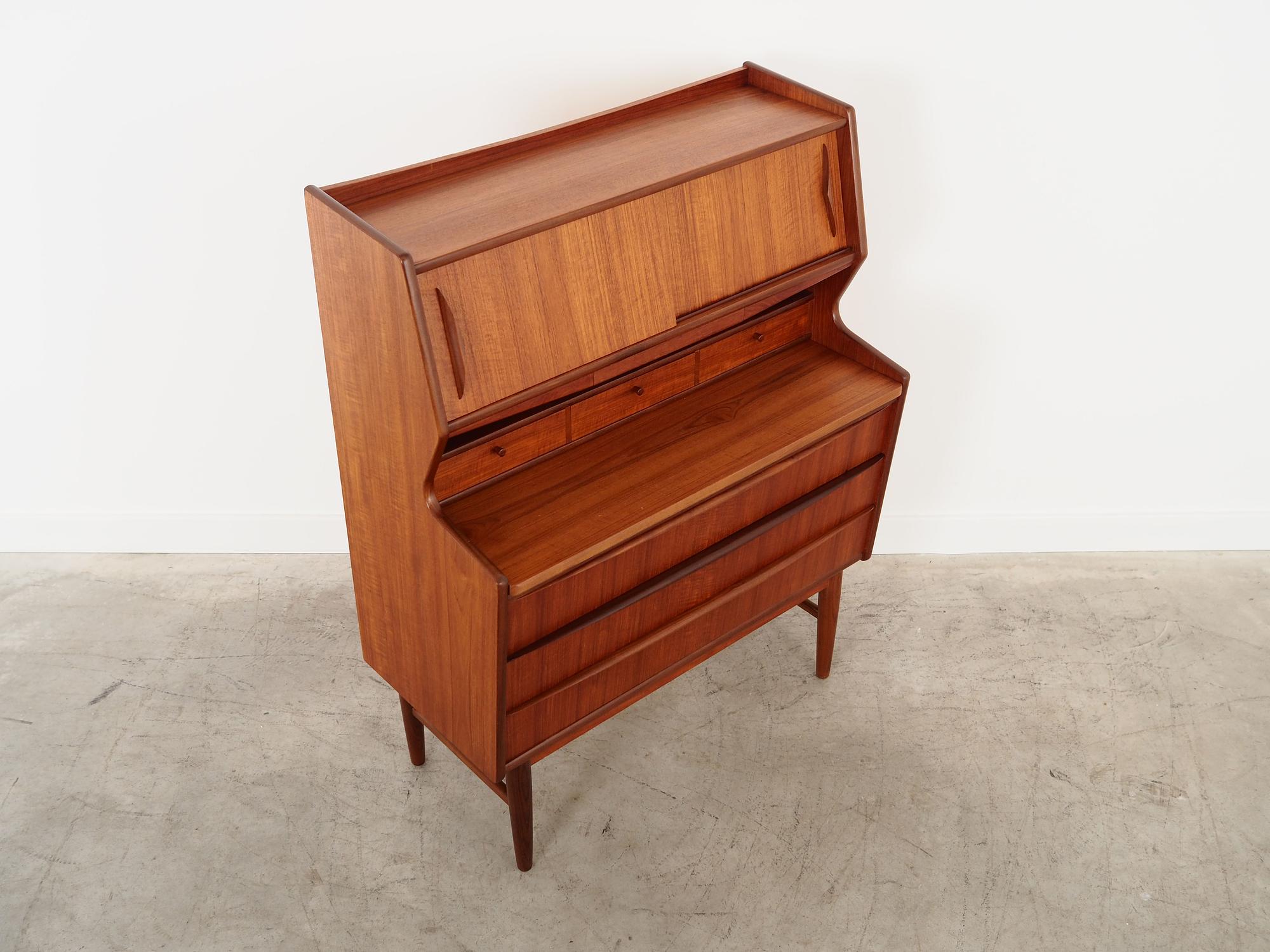 Secretary Teak wood 1970s 8