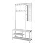 Tarpey Wardrobe with Mirror Metal White 0