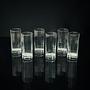6x Vintage water glass France 1980s 0