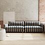 Dylan Sofa 4-Sitzer Line Latte Black 0