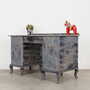 Vintage desk Pine grey 1960s 3