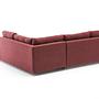 Manama Corner Sofa Bed Right - Claret Red 6