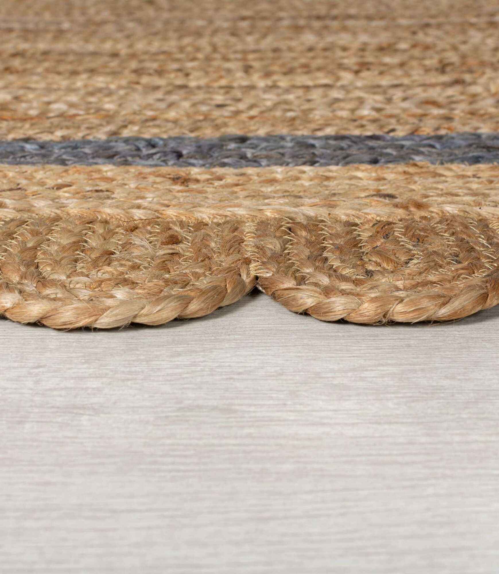 Jute Rug Grace Handmade Natural/Grey 200 x 290 cm 2
