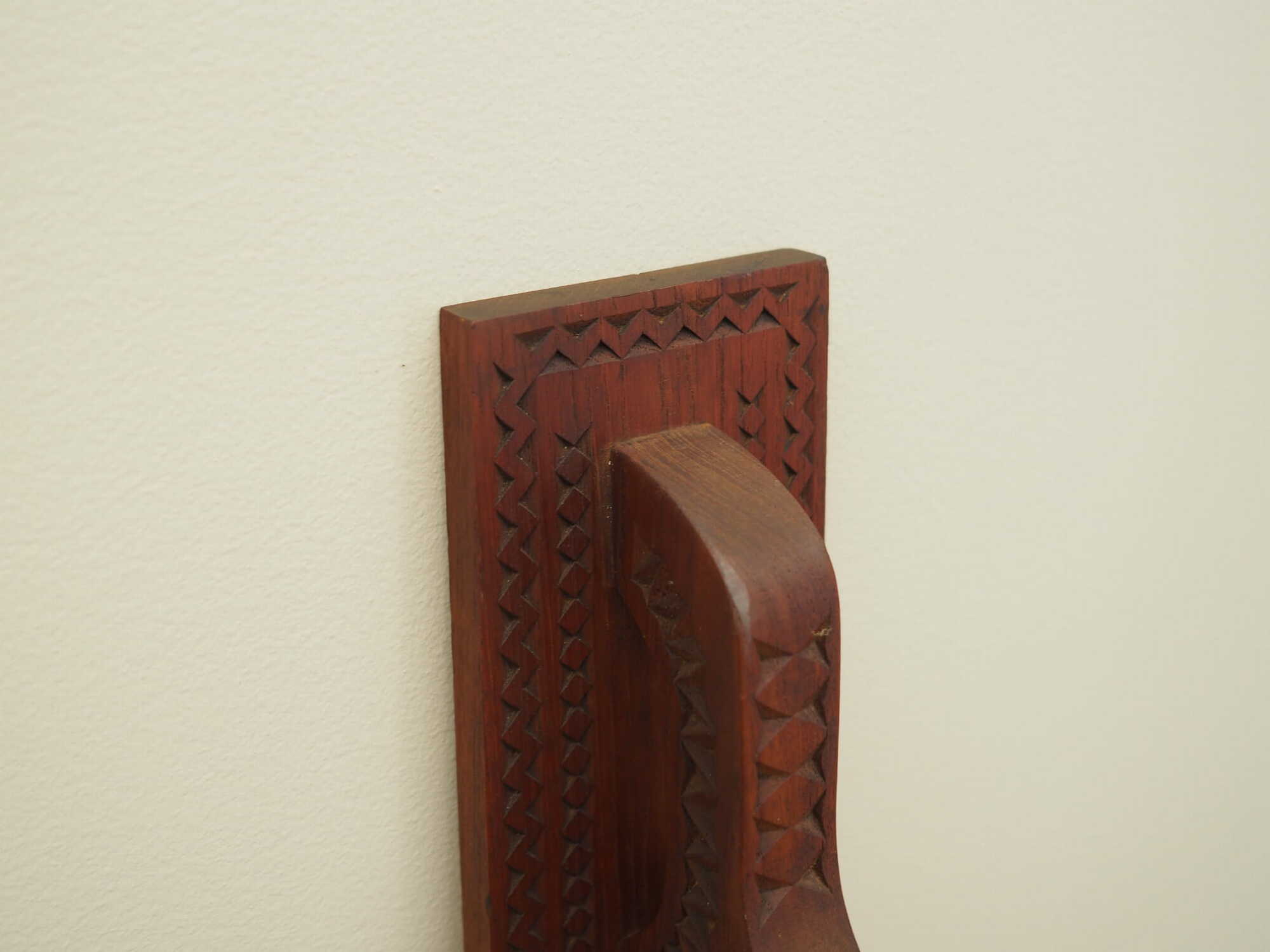 Vintage Wandschmuck Holz Braun 1970er Jahre 5