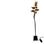 Floor lamp with yellow shade Metal Gold 5