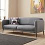 Venedik Sofa 3-Sitzer Grau 1