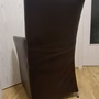 8x Jason 1420 Esszimmerstuhl Leder Metall Braun 3