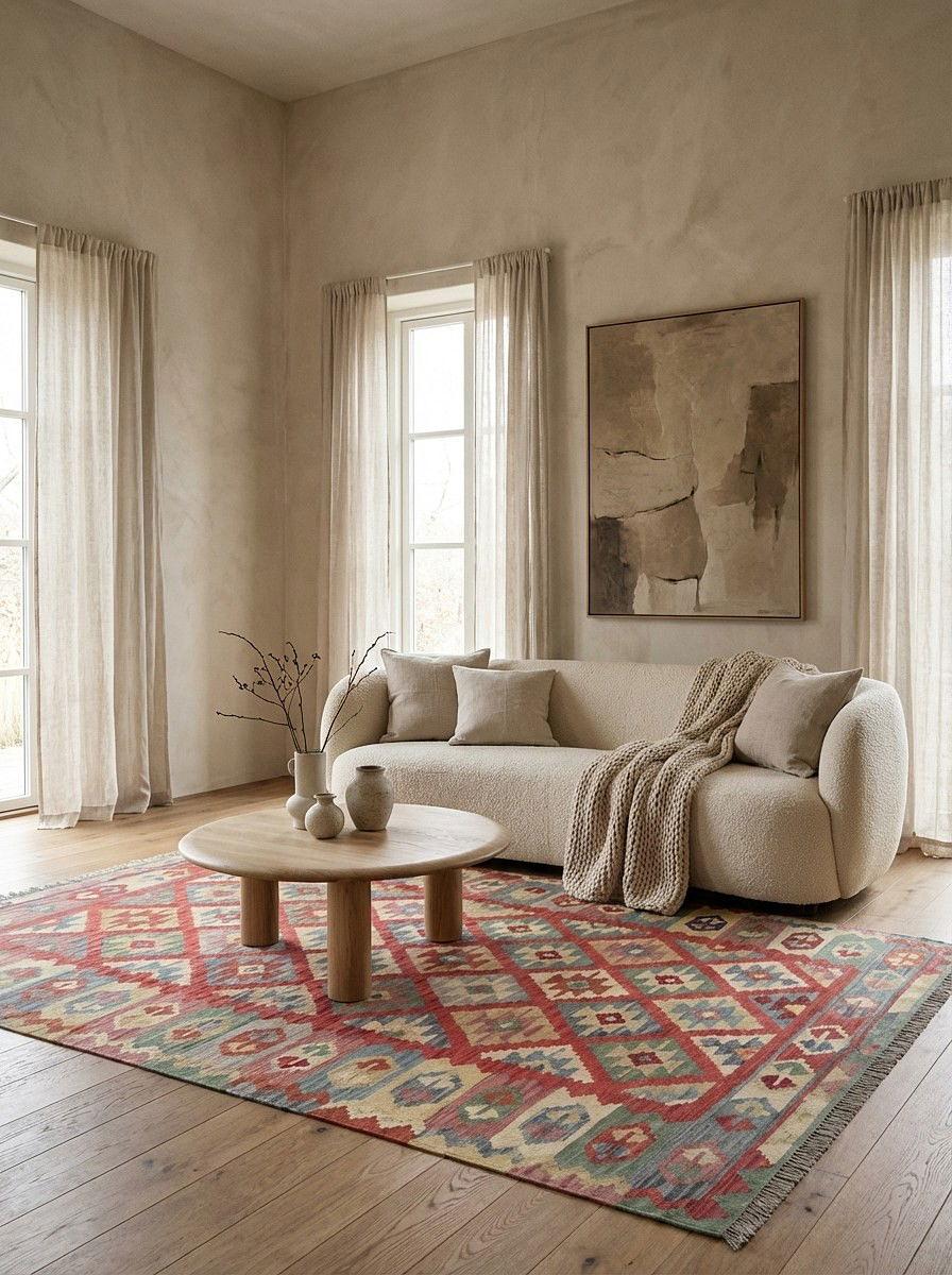 Kelim Gashgai Wolle Mehrfarbig 8