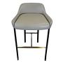 Blink SH750 Barstuhl Leder Grau 0