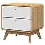 Nightstand Woodmoor Oak White 0