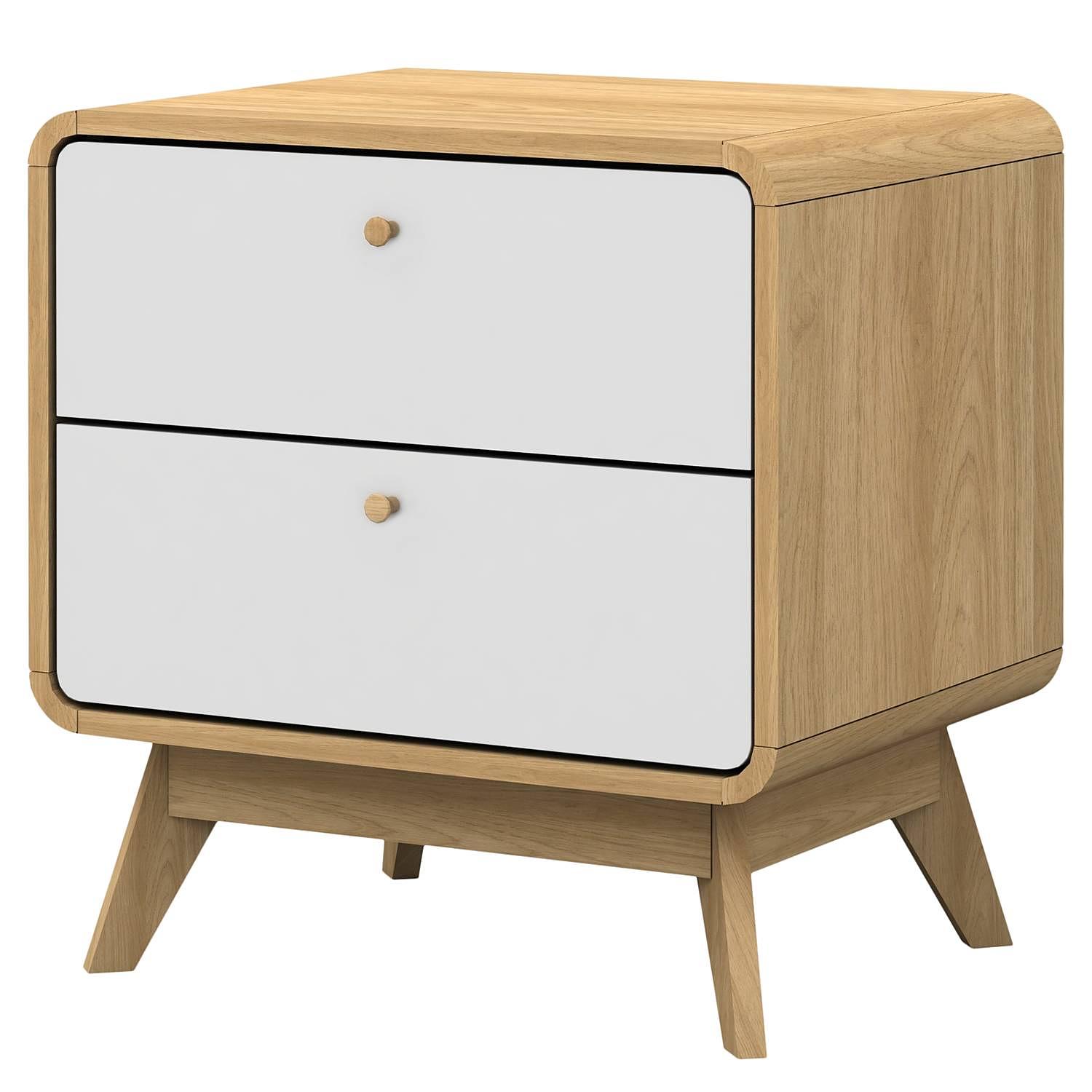 Nightstand Woodmoor Oak White 0