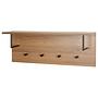 Wall coat rack Dunnet 80 cm oak decor 0