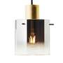 Pendant lamp 1-light smoked glass aluminum 3