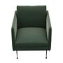 Flamingo armchair velvet Solemio dark green 70 2