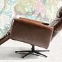 Armchair Leather Chocolate Brown 6