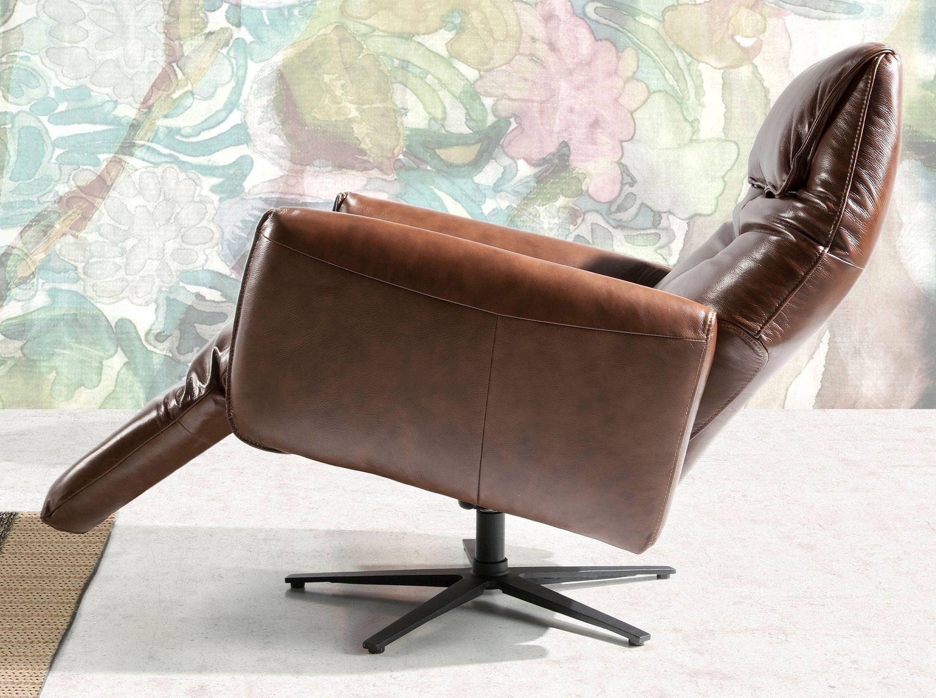 Armchair Leather Chocolate Brown 6