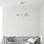 Pendelleuchte Dallas Typ J Farbglas Gold 1
