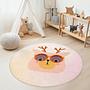 Cartoon-Design Children's Rug Multicoloured Ø180 cm 3