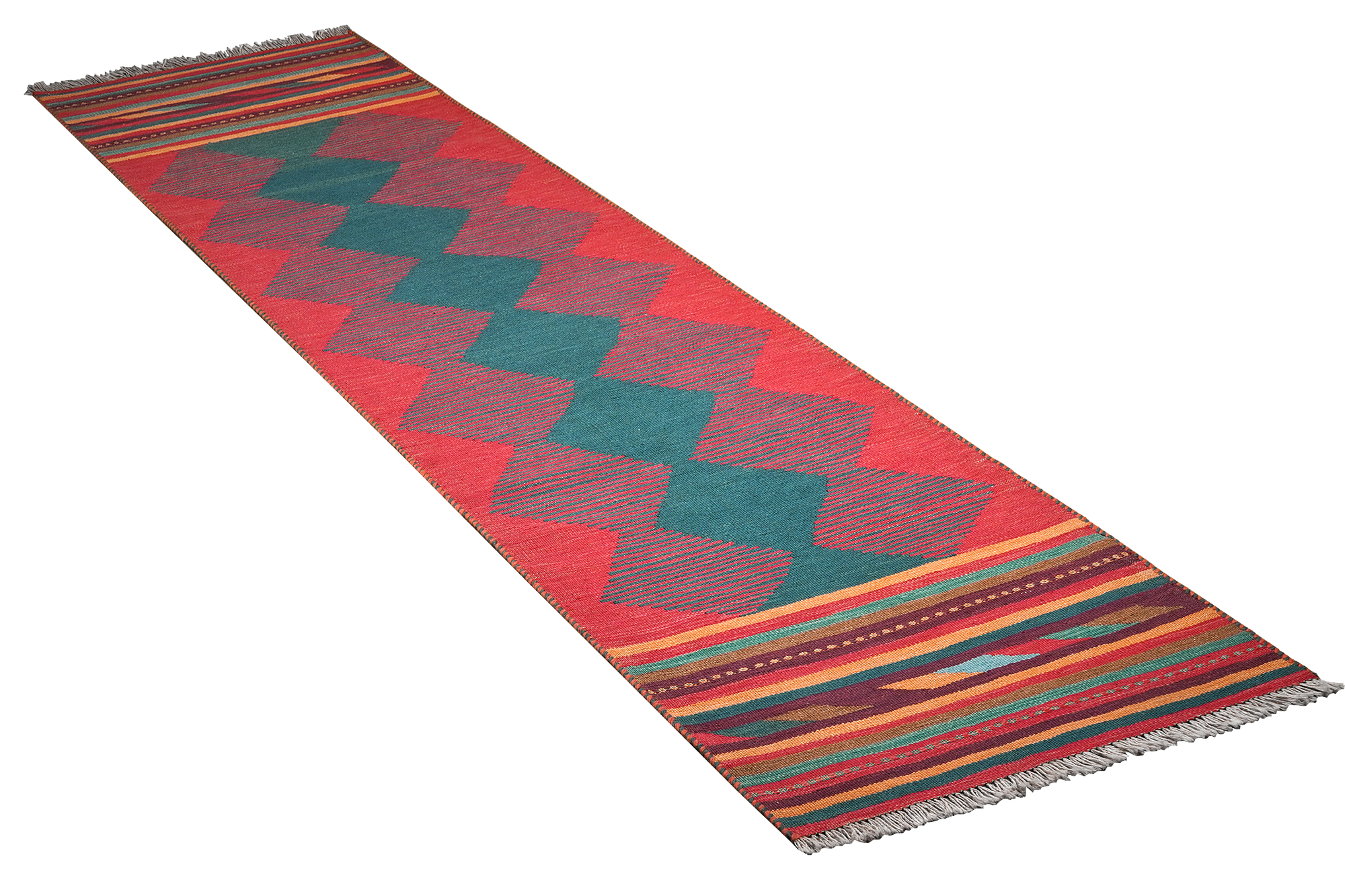 Kilim Gashgai Teppich Rot Blau 2