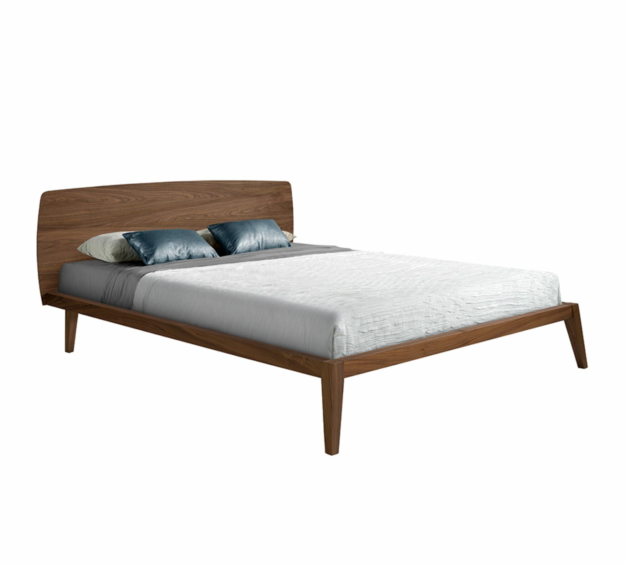 Bett Walnussholz Braun  0