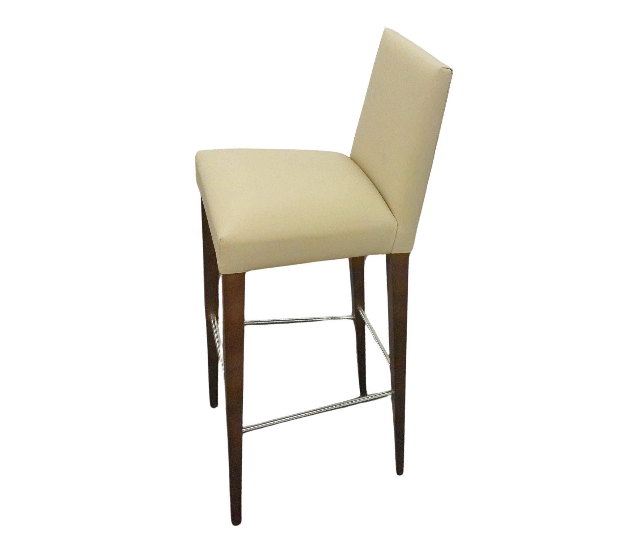 Anna BQ1385 Bar stool Leather Wood Beige 1