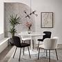 Chair Grotai Bouclé Set of 2 White Black 3