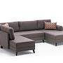 Belen Sofa Bed 4-Seater Brown 5