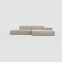 Pyllow Ecksofa Feiner Cord Trüffelbeige 1